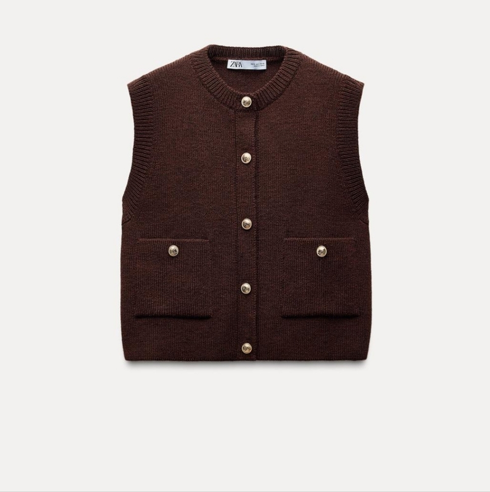 Zara. Smooth Knit Vest Top